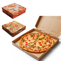 Caja de pizza personalizada al por mayor personalizada impresa 16 9 pulgadas 40X40 33 29cm blanca caja de pizza con logotipo personalizado Pizzakarton