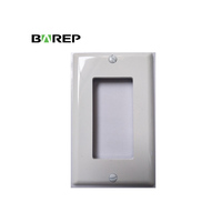 Plaque murale en plastique blanc durable de qualité américaine pour interrupteur et prise, production en vrac OEM