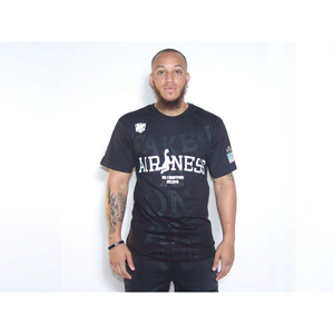 เสื้อยืดผ้าฝ้ายออร์แกนิค TD airness 100% พิมพ์ลายด้วยผ้าไหมวิธีการบีบอัดและวัสดุเส้นใยเมอร์เซไรซ์