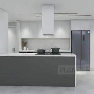 Eropa Desain Sederhana dengan Harga Murah Kayu Modern Lemari Dapur Lemari Kabinet Mewah