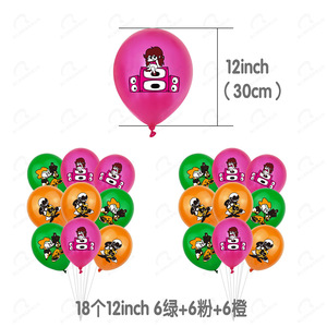 อุปกรณ์ตกแต่งงานปาร์ตี้สำหรับเด็ก <span class=keywords><strong>Friday</strong></span> <span class=keywords><strong>Night</strong></span> <span class=keywords><strong>Funkin</strong></span>  รวมถึงป้ายสุขสันต์วันเกิด ที่เสียบเค้ก ของตกแต่งคัพเค้ก DIY และของตกแต่งขนมหวาน - Product Image 5