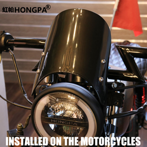 Parabrisas Para motocicleta ขนาด5-7นิ้วไฟหน้ามอเตอร์ไซค์กระจก<span class=keywords><strong>บัง</strong></span><span class=keywords><strong>ลม</strong></span>สำหรับมอเตอร์ไซค์คาเฟ่นักแข่ง - Product Image 5