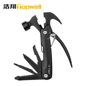 Topwell Haoxiang Multi Functional Claw Hammer Stainless Steel Outdoor Camping Tool <b>Set</b> With <b>Pliers</b> And Knife Black 23A H - Product Image 2