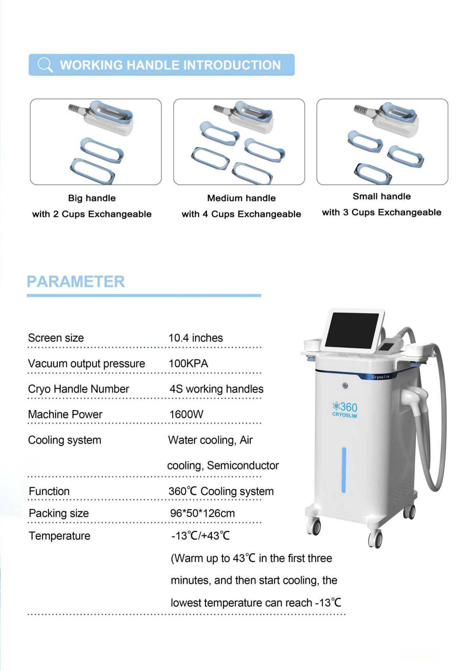 Cryo Fit Weight Loss Vacuum Therapy Slimming Body Machine Anti Cellulite Machine Fat Cold Therapy Cellulite Removal Machine