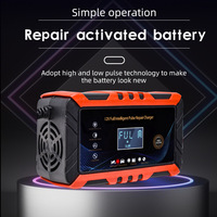 Chargeur de batterie intelligent pour voiture 12V Affichage LED de réparation d'impulsion LCD 24V 30A pour scooter électrique 5A/10A/20A AC/DC Compatible EU/UK/AU/US