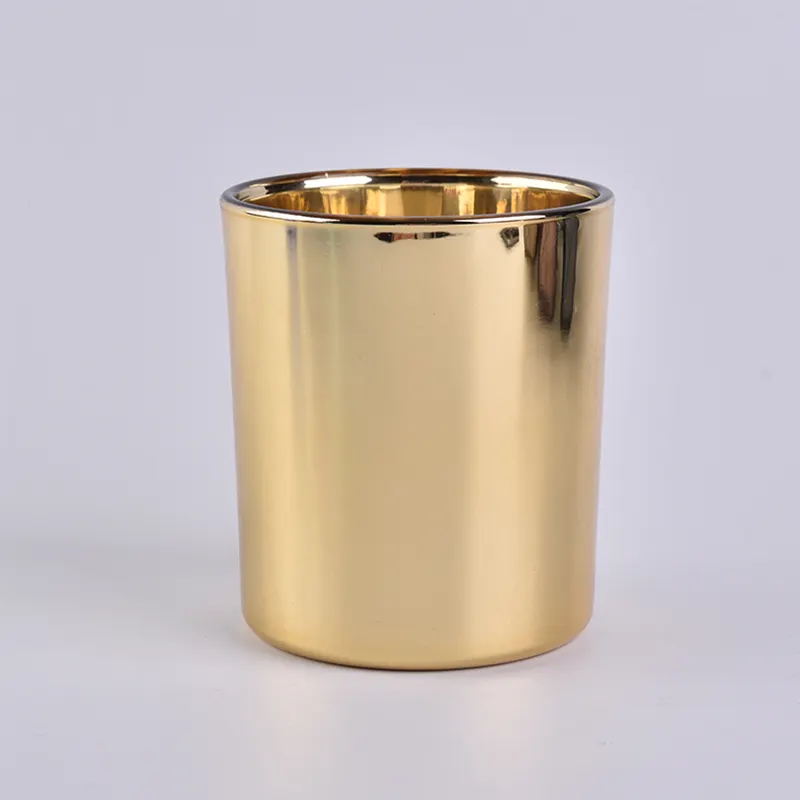 Bougie ronde en métal Boîte vide ronde en or rose blanc mat noir sans couture Boîte en métal pour bougie