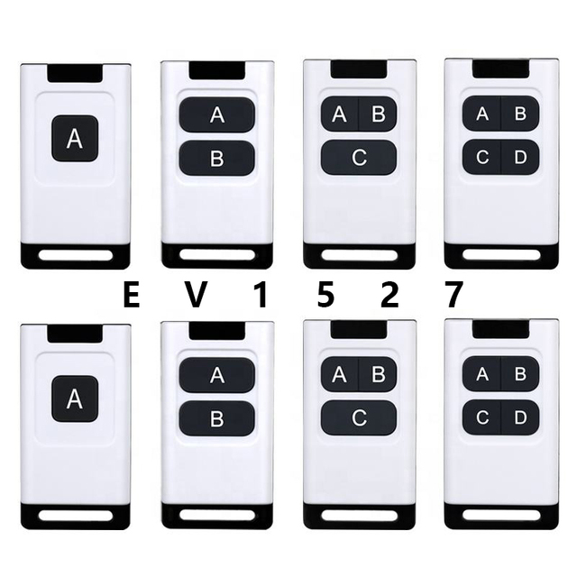 4 Buttons Learning Code Wireless Gate Opener RF 315 433 MHz Remote Control Electric Garage Door Control