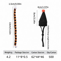 Ensemble chapeau et écharpe pour petit animal de compagnie, costume d'Halloween mignon, chapeau de sorcière noir, sangle de menton réglable, écharpe en tricot orange, hamster