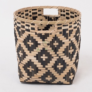 Handmade phong cách cổ điển tre dệt lưu trữ giỏ trực tiếp có nguồn gốc từ Việt Nam - Product Image 2