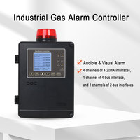 Contrôleur d'alarme gaz AC220V avec interface de téléchargement RS485 et 65 000 enregistrements d'alarme