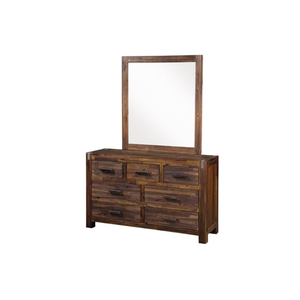 Panama Range Commode en bois au design moderne avec miroir à cadre éclairé 7 tiroirs Meubles de chambre à coucher de haute qualité Vanités Made Vietnam - Product Image 4