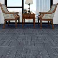 Dalles de moquette géométriques en boucle pour bureau, avec support en asphalte, modernes, pour la maison, l'hôtel, la chambre, en polypropylène, lavables
