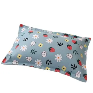 Pillowcase twill wash cotton pair single thickened pillowcase cartoon adult double