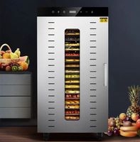 Commerciële enkelzones oven voor het drogen van vlees, fruit en groenten, 20 bakken, voedseldroger, fruit- en groentedroger