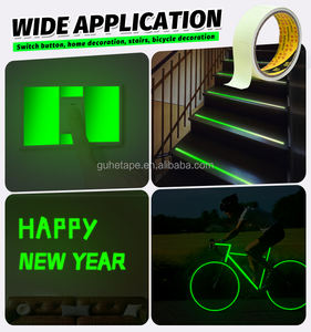 Décalcomanies de sécurité intérieures et extérieures qui brillent dans le noir Décorations Vinyle Vert Ruban Fluorescent Imperméable Bâtons Photoluminescents Murs - Product Image 5