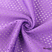 Tissu en maille respirante polyester/maillot de basket pour filles, maille à œil d'oiseau, 180 g/m², 11*1
