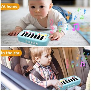 BWNOPQ B0FXB22D7Z แบบพกพาคีย์บอร์ดเปียโนเด็กเครื่องดนตรีการเรียนรู้ของเล่นแสงสีรุ้งสำหรับเด็กวัย 3-5 ปี - Product Image 6