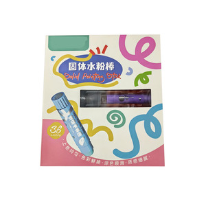 Disegno cancelleria solido Gouache Stick lavabile Tempera setosa bastoncino di vernice per bambini ad asciugatura rapida pastelli idrosolubili - Product Image 2