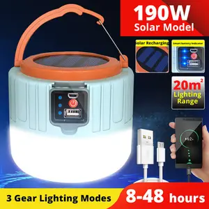 Minilâmpada de acampamento, led, recarregável, 800 lúmens, para áreas externas, usb, luzes de acampamento, com controle remoto portátil