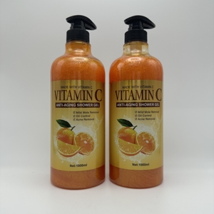 Gel de Ducha Blanqueador Natural en Oferta, Champú, Jabón Líquido Brillante con AHA, Vitamina C, Arbutina y Leche de Cabra para el Baño de Hombres y Mujeres - Product Image 1
