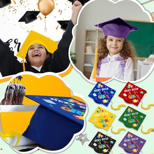 Gorros <span class=keywords><strong>de</strong></span> <span class=keywords><strong>Graduación</strong></span> Preescolar al por Mayor con Pegatinas y Estampado 2024 con Borla <span class=keywords><strong>para</strong></span> Estudiantes Personalizados, Tejidos en 100% Poliéster - Product Image 3
