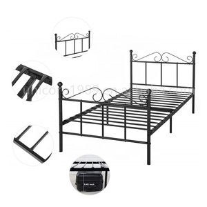 Phong Cách Châu Âu Đồ Nội Thất Phòng Ngủ Copulate Sắt Rèn Giường Kim Loại Nền Tảng Giường Khung Tùy Chỉnh - Product Image 5