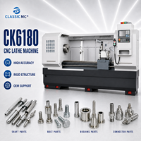 Tour CNC CK6180, machine à tournage horizontale de précision pour le traitement des pièces d'arbre