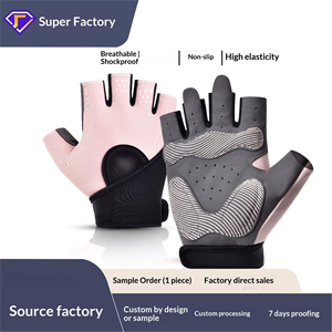 Gants <span class=keywords><strong>de</strong></span> fitness antidérapants, résistants à l'usure, respirants, en nylon, avec support <span class=keywords><strong>de</strong></span> poignet allongé, haute élasticité, absorption des chocs, gants unisexes - Product Image 2