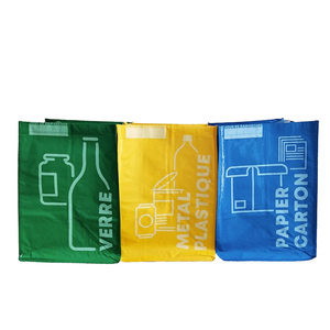 Eco recycled PP woven garbage plastic recyclable bag