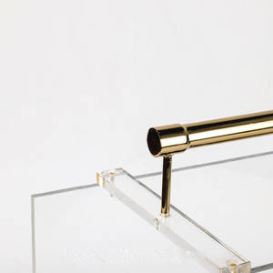 Model Room Light Luxury Modern portariviste In acrilico decorazioni morbide negli ornamenti per scaffali da pavimento a soffitto dell'ufficio vendite - Product Image 5