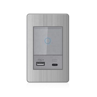 Interrupteur intelligent Wifi Tuya, interrupteur intelligent Wifi avec boutons en verre, prise électrique murale pour la maison, éclairage