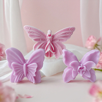 3d Nieuw Ontwerp Vlinder Vorm Siliconen Kaars Mal Aromatherapie Hars Gips Home Decor Kaars Mallen Voor Valentines Geschenken