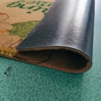Hochwertige Maßgefertigte Moderne Polyester-Fußmatte für Draußen Bedruckt mit Rutschfester PVC-Rückseite für Zuhause Staubdichte Türmatte