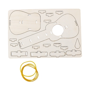 OKYN-G5550 <b>Wooden</b> DIY Musical Instrument Guitar <b>Kits</b> Educational Learning Crafts <b>Model</b> - Product Image 6
