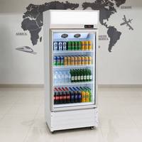Réfrigérateur Commercial Vertical Noir de Haute Qualité pour Hôtels, Bureaux et Supermarchés avec Éclairage LED – Vente en Gros