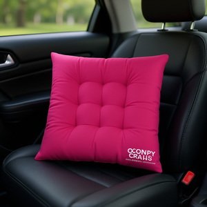 4pcs 17.72x17.72x2.37in Coussins de siège carrés doux et oreillers avec attache pour bureau à domicile voiture et voyage - Product Image 2