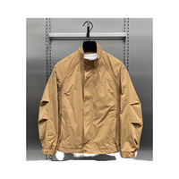 2025 veste décontractée pour hommes de haute qualité Top Style coréen à la mode avec fermeture à glissière à col vertical et Logo avant