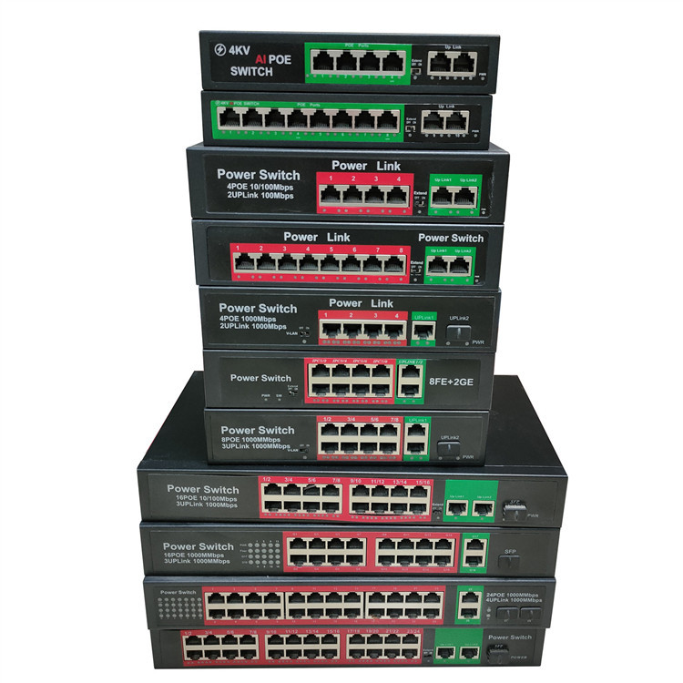 Rack-mounted PoE Switch