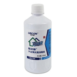 Desinfectante con peróxido de hidrógeno al 3% de Lircon, 500 ml, para el cuidado de la piel y bucal - Product Image 1