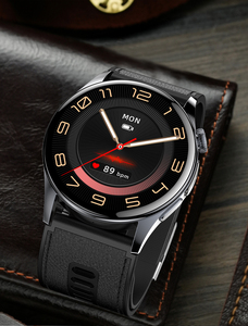 <span class=keywords><strong>Montre</strong></span> connectée pour homme la plus récente avec <span class=keywords><strong>ECG</strong></span>/PPG, bracelet en cuir, étanche IP67, charge magnétique, écran AMOLED - Product Image 5