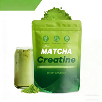 Poudre de créatine matcha AegleWell pré-entraînement, énergie naturelle et soutien musculaire, récupération et concentration après l'entraînement