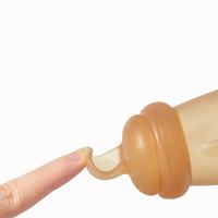 Biberon cuillère en silicone pour bébé, idéal pour les nourrissons, vaisselle complémentaire, cuillère à presser pour l'alimentation