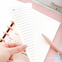 Carnet à spirales A5 très vendu - Journal à feuilles mobiles rechargeable pour les notes universitaires, les réunions de bureau et la planification des affaires