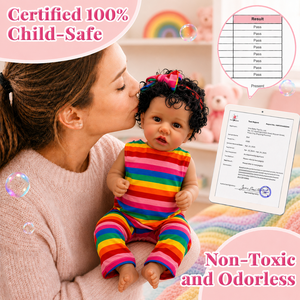 BAkwbwBY Fabricant Poupée Bébé Reborn Réaliste Noire Personnalisée 22 pouces Corps Entièrement en Vinyle <span class=keywords><strong>Lavable</strong></span> Poupée Nouveau-né <span class=keywords><strong>pour</strong></span> Éducation et Collection - Product Image 5
