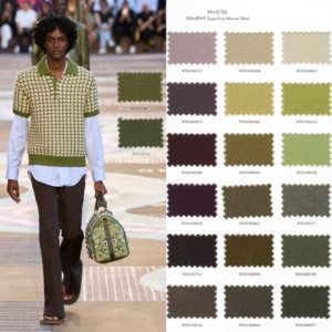 Hilo de Chenilla Crudo de Moda NSF Nm 2/26, 100% Lana Merino, Ecológico, para Tejer y Coser, 120 Colores en Stock, Conteo de Hilos 36 Well - Product Image 1