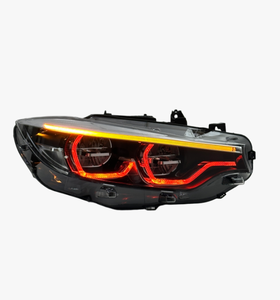 SJC V3รถยนต์สำหรับ F32 F36 M3 F80 440I ไฟหน้า LED สามสี2013-2019สีเหลืองสีขาวสีแดง DRL สลับรถ3สี DRL - Product Image 2