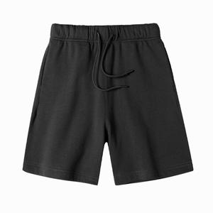 <span class=keywords><strong>Bermuda</strong></span> unisexe d'été en coton molletonné avec logo personnalisé, fermeture à la taille élastique, style décontracté pour garçons et hommes - Product Image 2