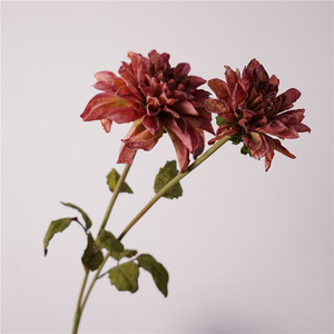 H-758 Dahlia artificielle à tige unique réaliste <span class=keywords><strong>de</strong></span> haute qualité, <span class=keywords><strong>centre</strong></span> <span class=keywords><strong>de</strong></span> <span class=keywords><strong>table</strong></span> pour mariage, décorations <span class=keywords><strong>de</strong></span> Noël et du <span class=keywords><strong>Nouvel</strong></span> <span class=keywords><strong>An</strong></span>, en soie - Product Image 6