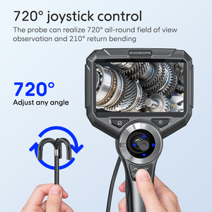 720° Articulerende Borescoop met 5'' Monitor Mechanische Inspectiecamera met 4-weg Joystick Articulatie - Product Image 3