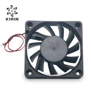 60x60x10 Dc fırçasız soğutma Pc bilgisayar Fan 12v 4500RPM 6010 - 2 Pin Fan